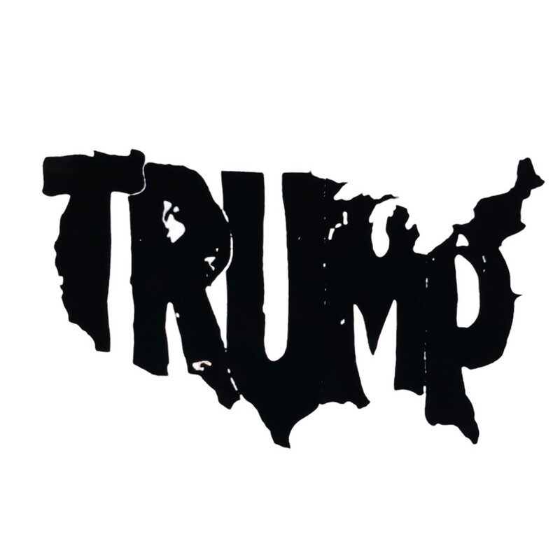 Trump US Shape Decal