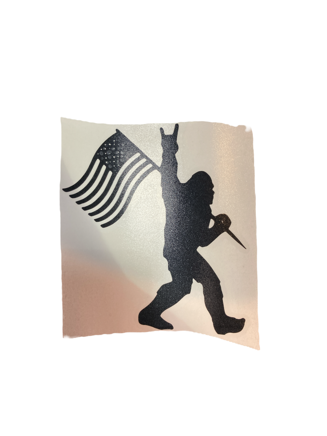  BigFoot With Flag Decal