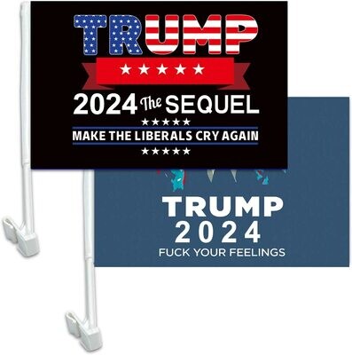 Trump / Let's Go Brandon Car Flag
