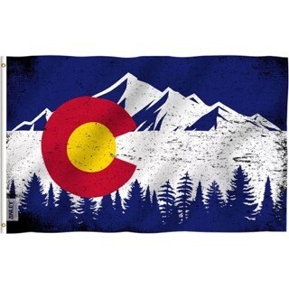 Flags 3x5 Colorado With Mountains
