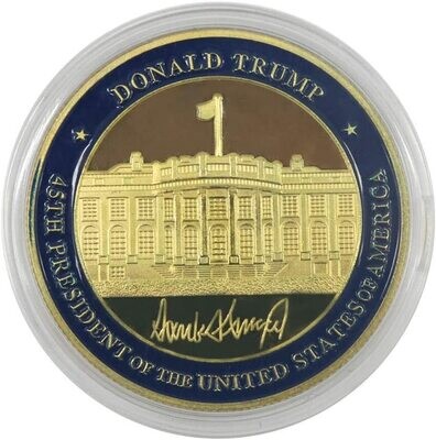 Donald Trump Gold Plated Challenge Coin