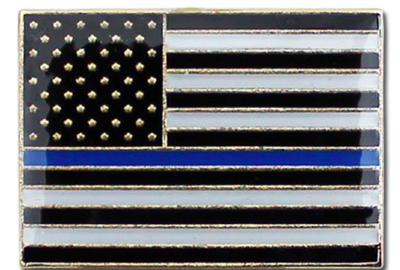 Blue Line Flag Lapel Pin