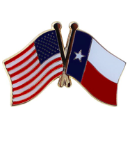 State Flag/ US Flag Lapel Pins