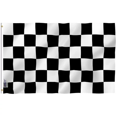 Flags 3X5 B&W Checkered Racing