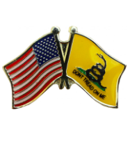 USA Gadsden Flag Lapel Pin