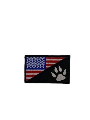Patches Full Color Flag w/ Paw Print