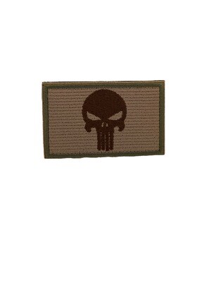 Punisher Patches Desert/OD Outline