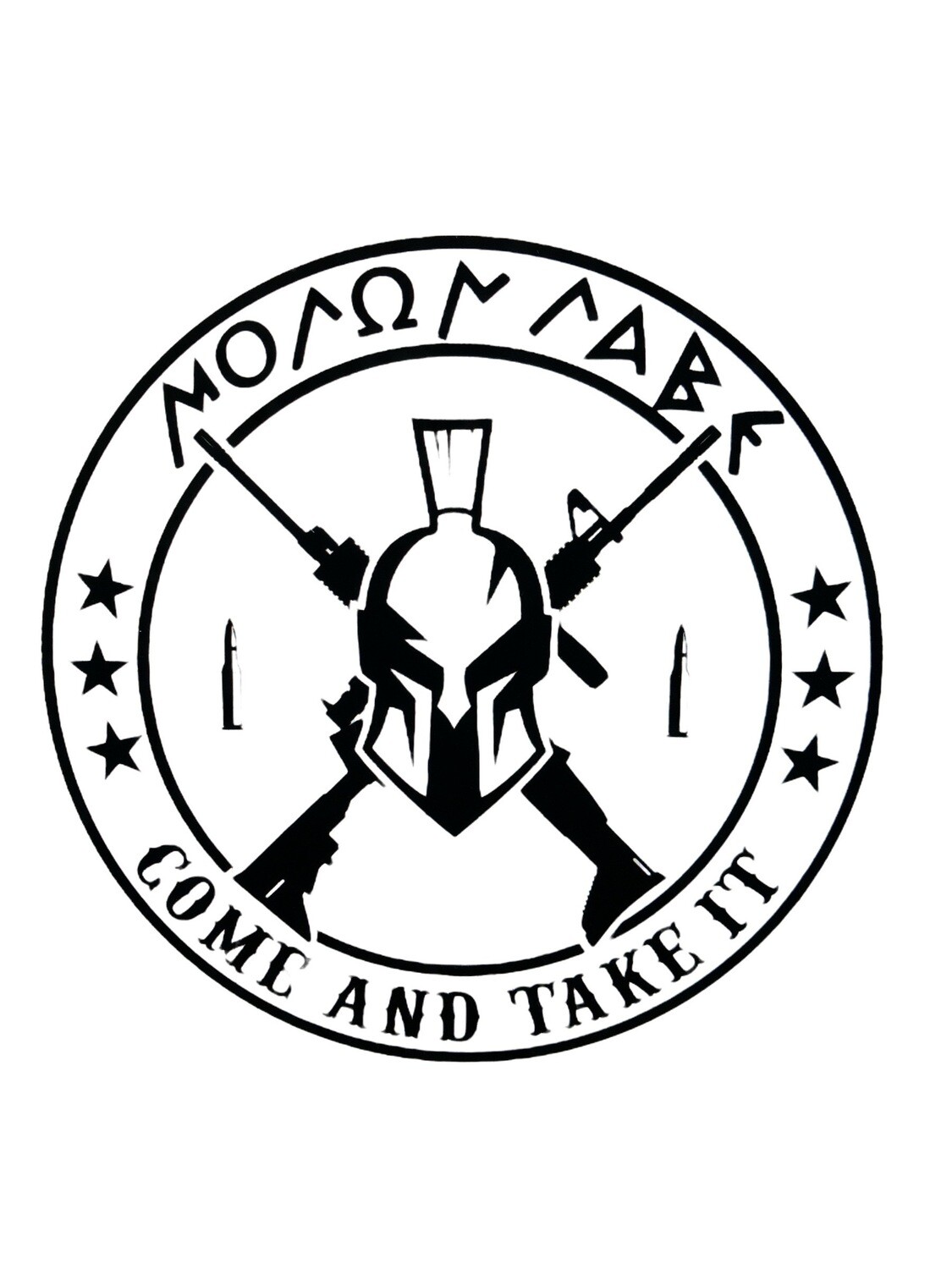 Molon Labe Spartan Decal
