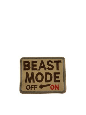 Patches Beast Mode Desert/Brn & Red 3.5"X2.75"