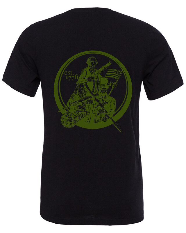 The Squad OD Green on Black S/S