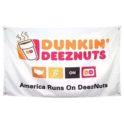 Flags 3X5 Dunkin Deeznuts 