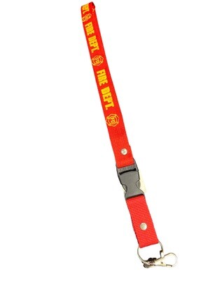 Red Fire Department Lanyard