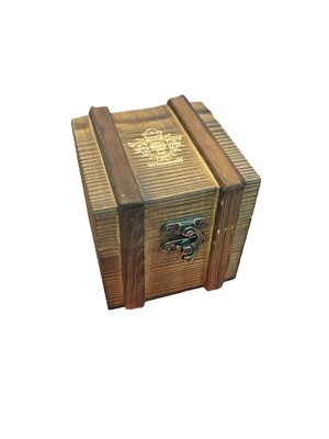 Wooden Chest of Whiskey Stones Ice Bullets Set