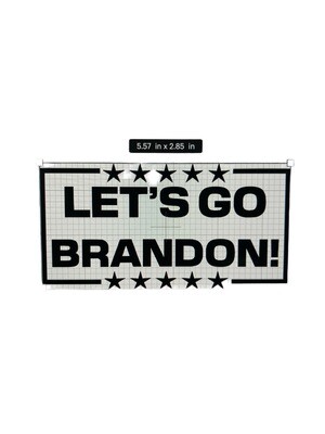 Let's Go Brandon W/Stars Decal
