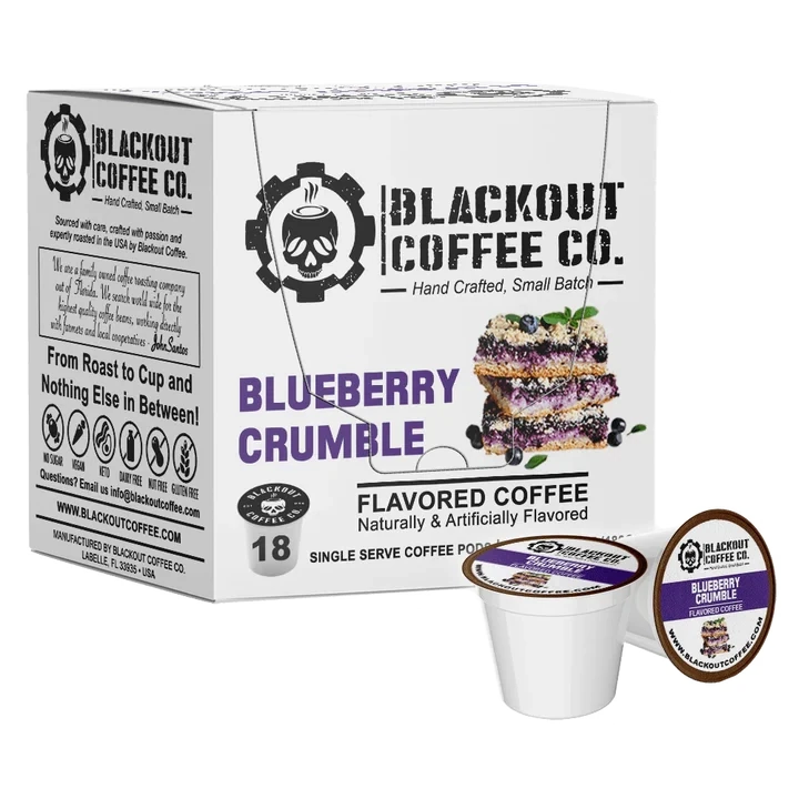 Blackout Coffee Blueberry Crumble