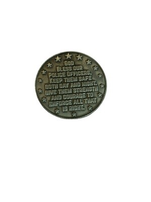 Challenge Coin Police God Bless