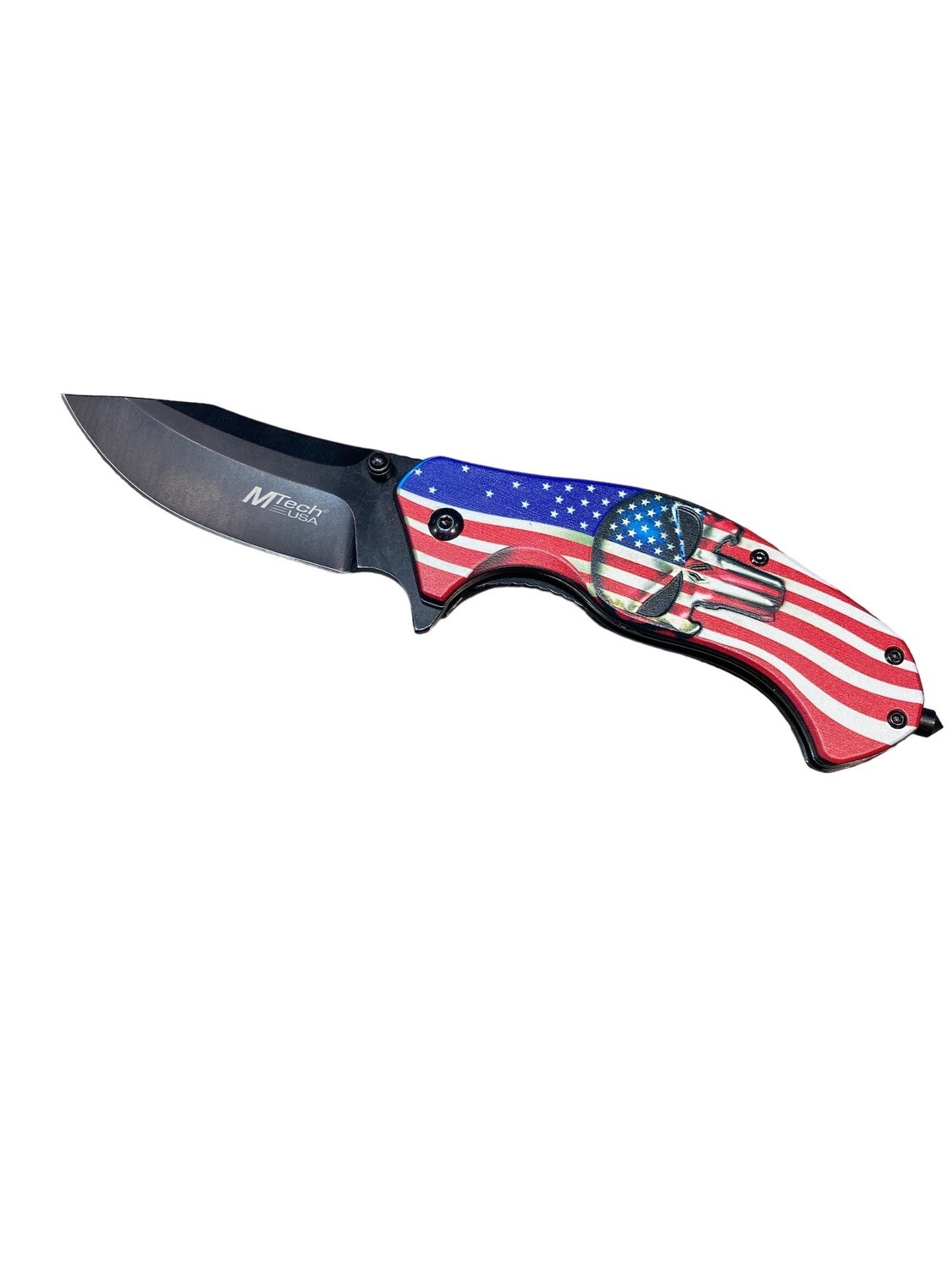 MTech USA Punisher Flag Knife 