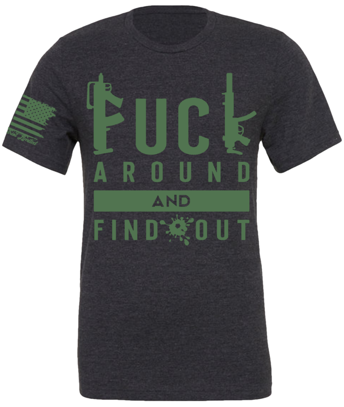 F Around & Find Out Dark Heather Grey w/OD S/S