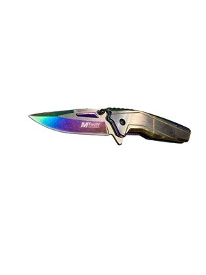 MTech USA Tinite Rainbow/Stainless Knife