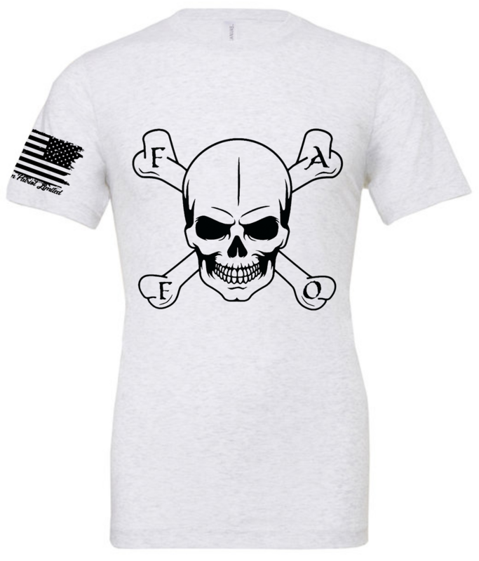 FAFO Skull & Crossbones SS Ash w/ Black