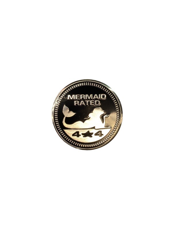 Mermaid Rated Car Badge