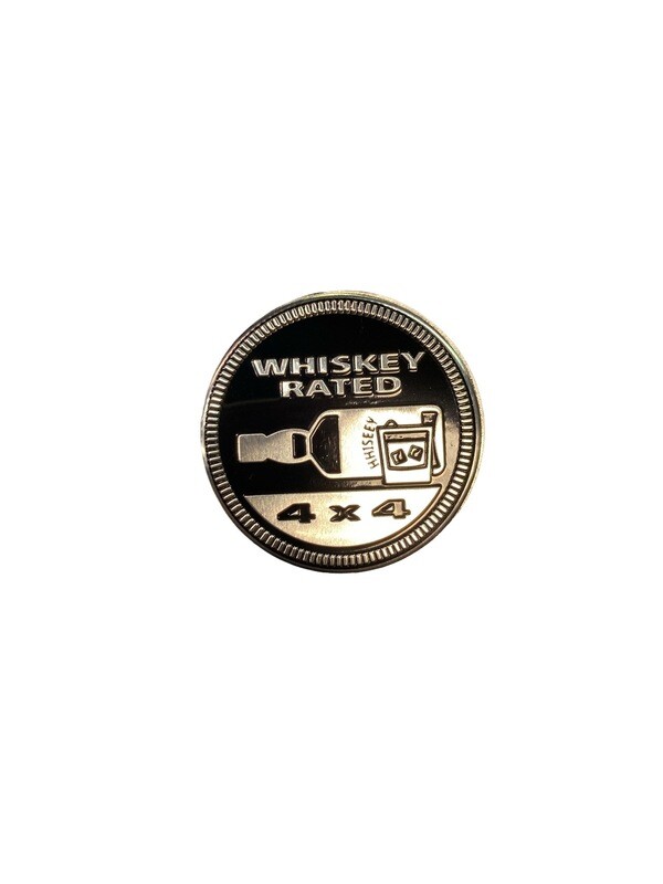 Whiskey Rated Car Badge