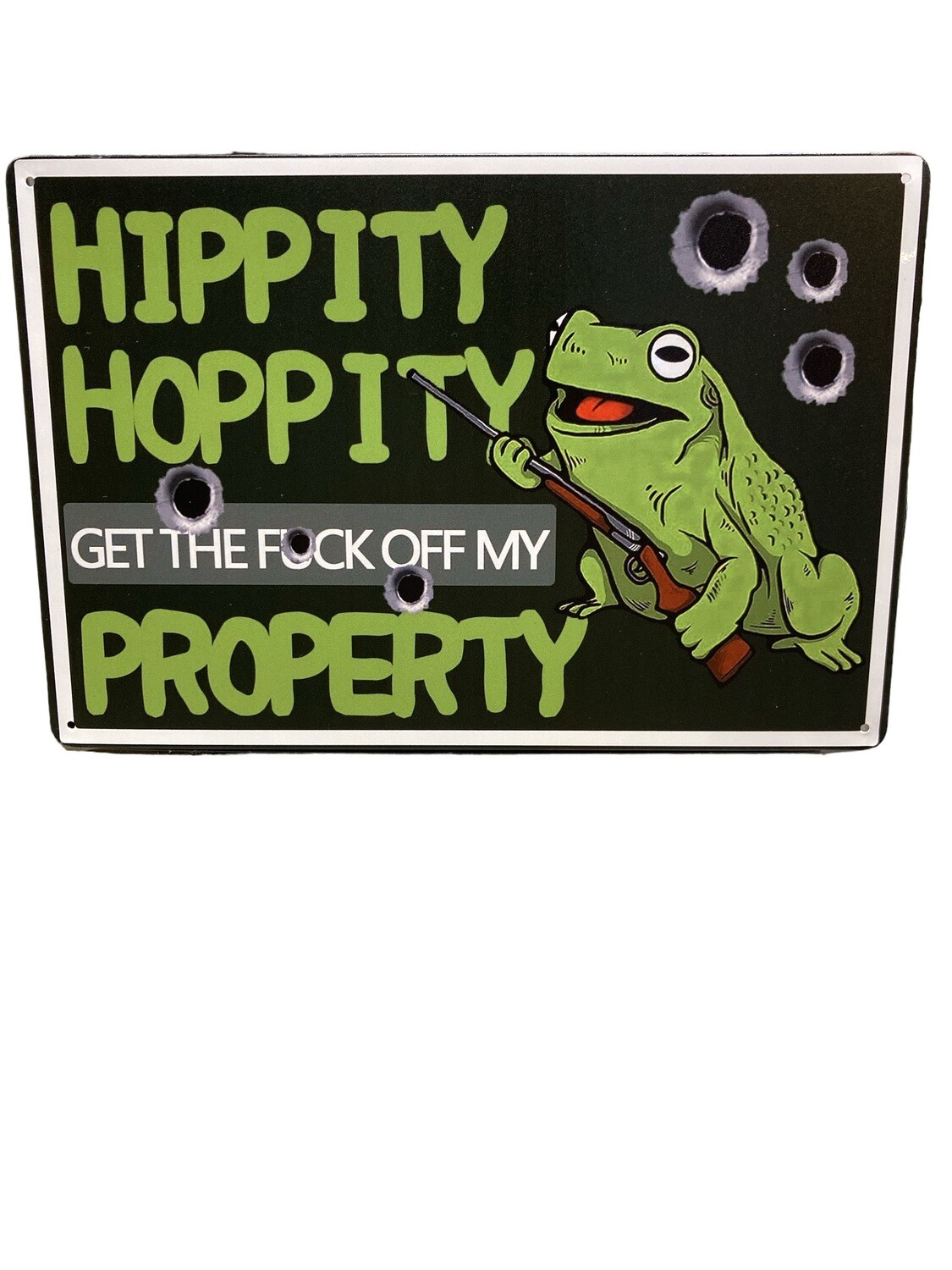 Metal Sign Hippity Hoppity