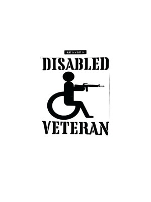 Disabled Veteran Decal Disabled Veteran Decal