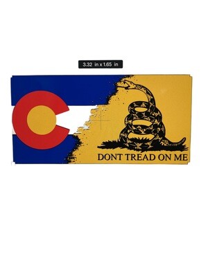 Colorado Gadsden Split Sticker Small