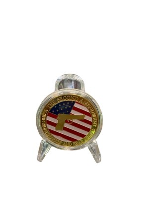 2nd Amendment With Flag Challenge Coin