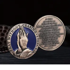 Pray without Ceasing 1 Thes. 5:17 Coin