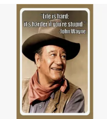 Metal Signs John Wayne
