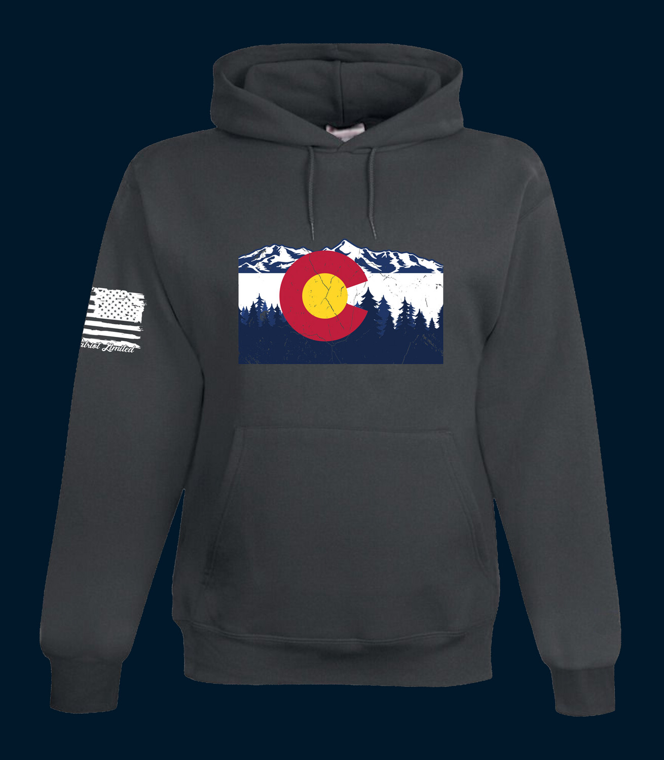 Colorado on Crack Hoodie Charocoal