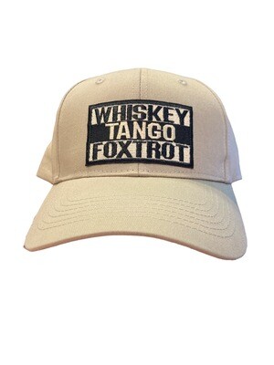 Whiskey Tango Foxtrot Hat Kahki Whiskey Tango Foxtrot Hat Kahki