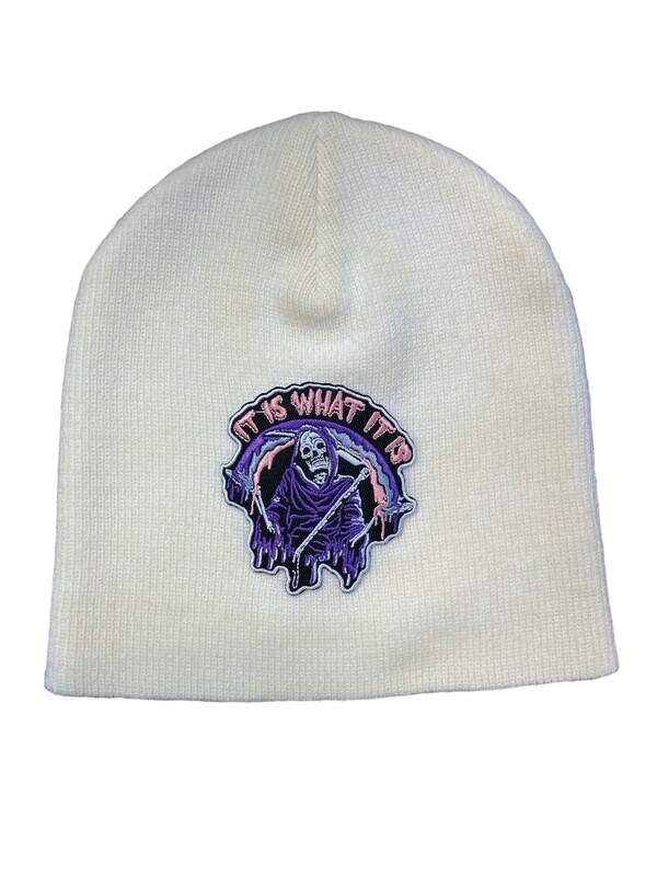 It Is What It Is Grim Reaper Beanie (Uncuffed 8")