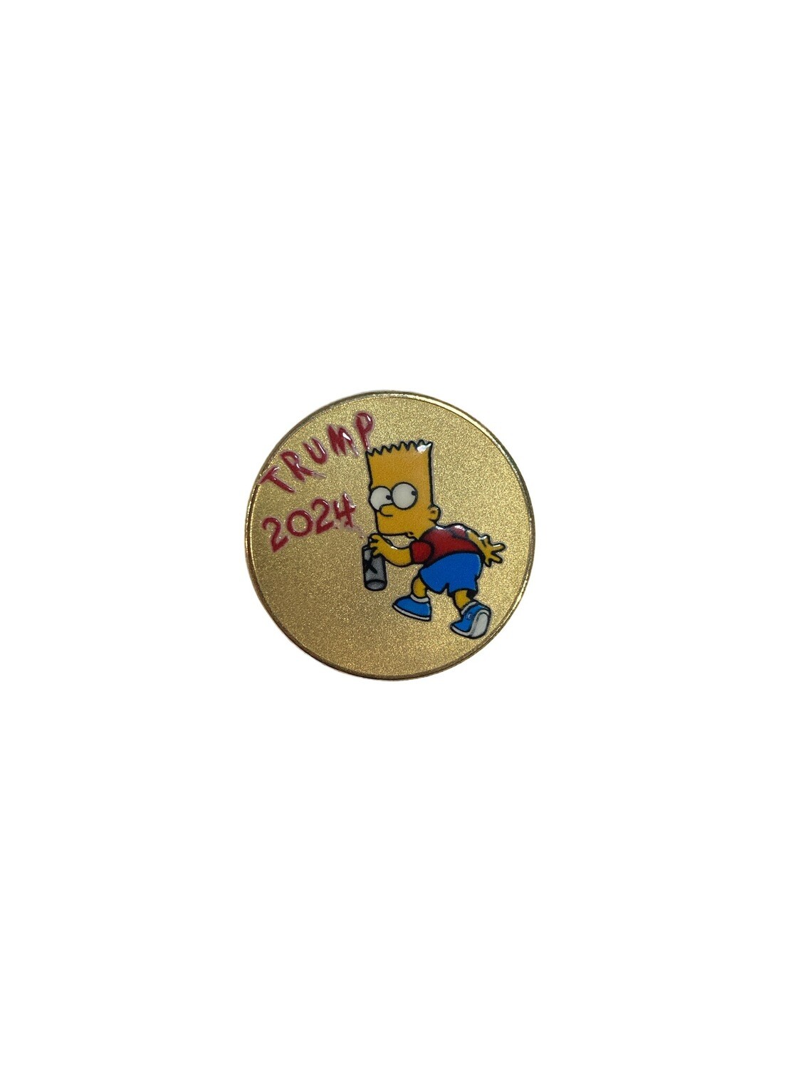Challenge Coin Looney Tunes/Bart Trump 2024