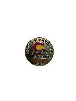 Challenge Coin Never Surrender Colorado 2024