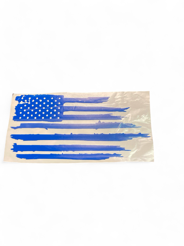  Tattered Flag33"X18.5"Decal