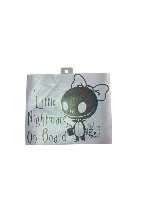 Little Nightmare On Board Decal 5.5"X7"