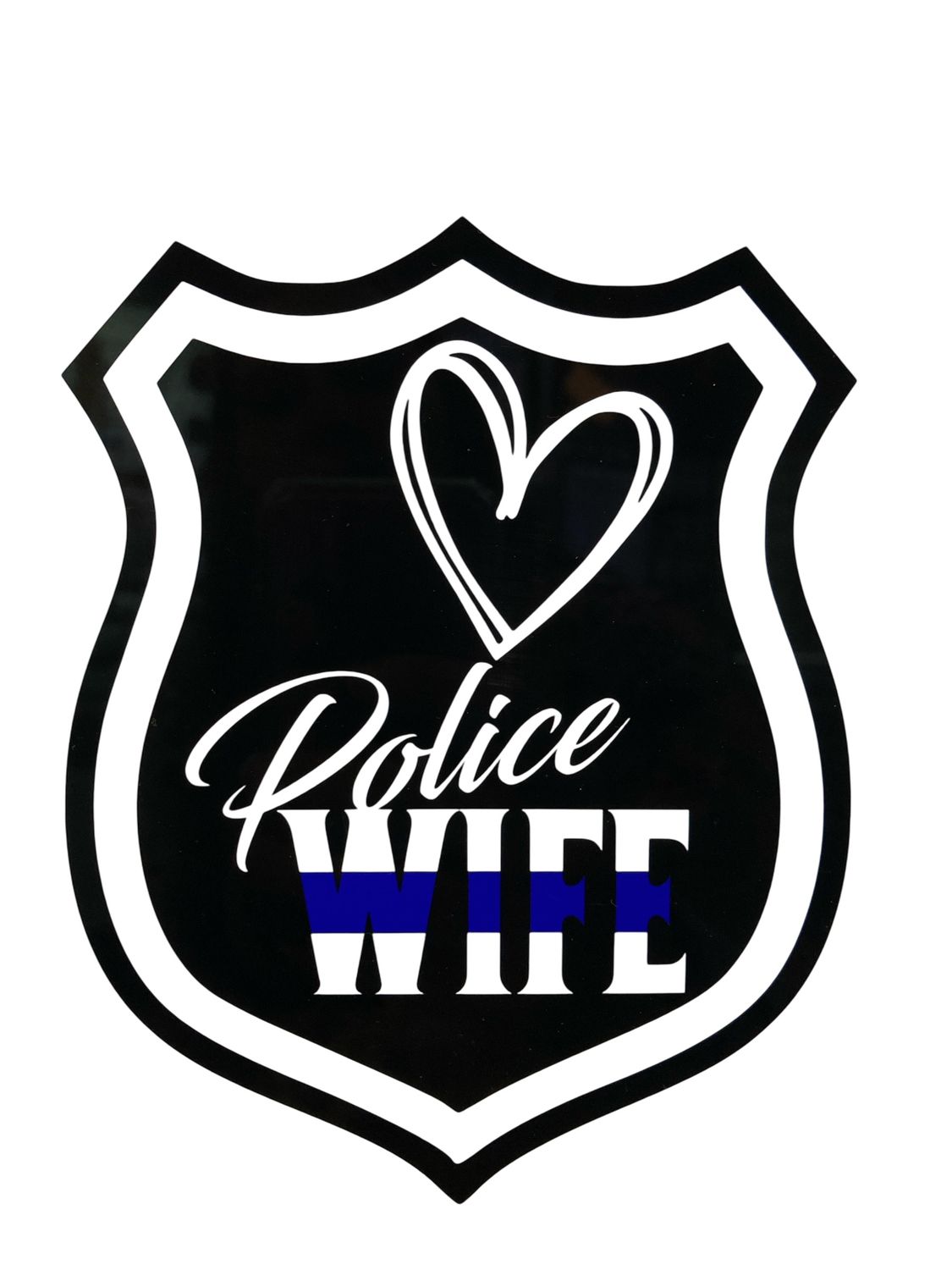 Police Wife Decal 3.5"