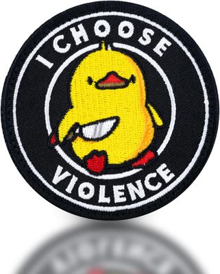 Patches I Choose Violence Chic Round 3"