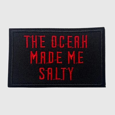 Patches Ocean Made Me Salty BLK/RED 