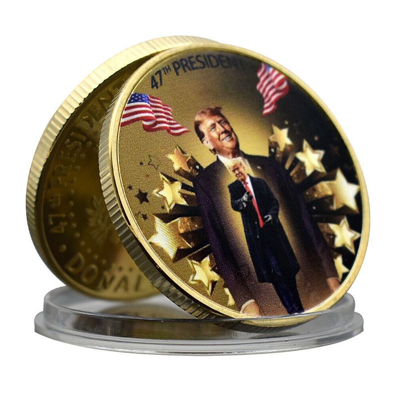 Challenge Coin Trump Color47th Pres. Stars