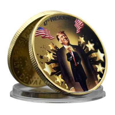 Challenge Coin Trump Color47th Pres. Stars