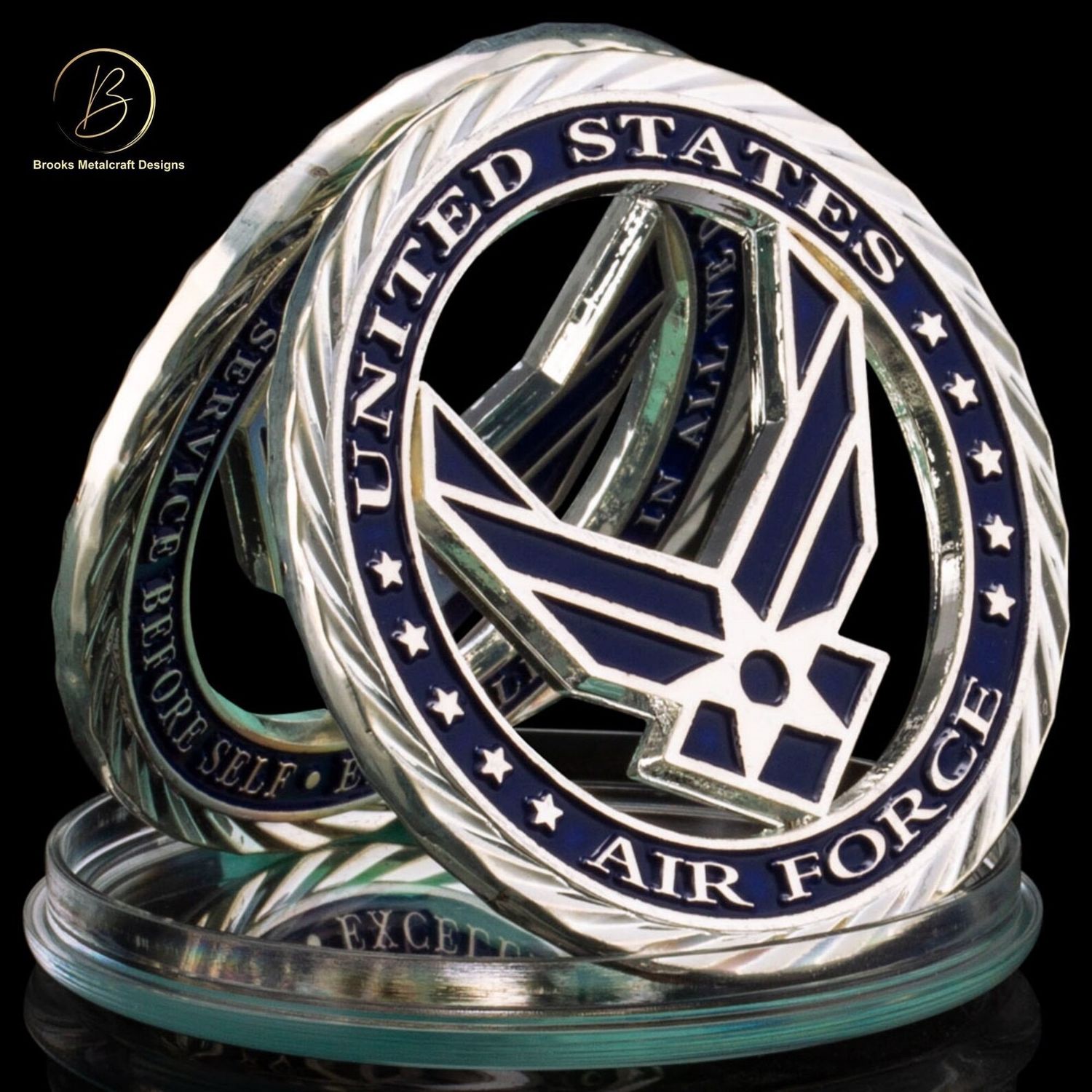 Challenge Coin USAF Floating Logo Challenge Coin USAF Floating Logo