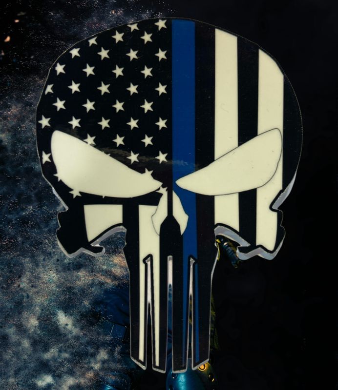 Corrections Punisher Flag Sticker