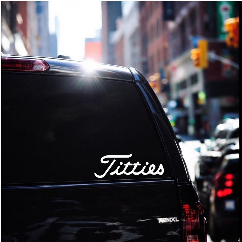 Titties Decal 7x2