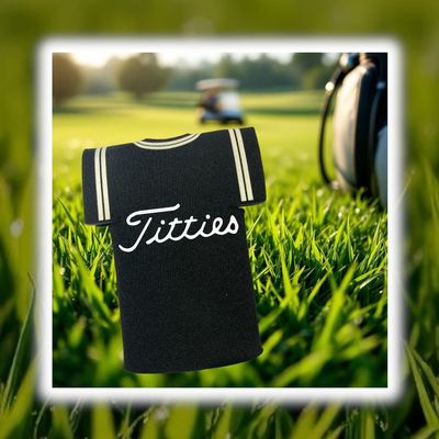 Titties Jersey Koozie Titties Jersey Koozie
