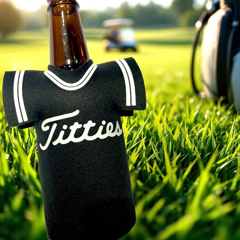 Titties Jersey Koozie