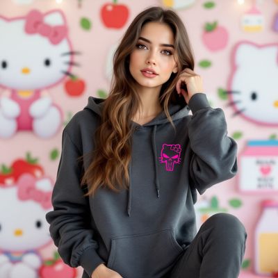 2nd Amendment Kitty Hoodie Charcoal